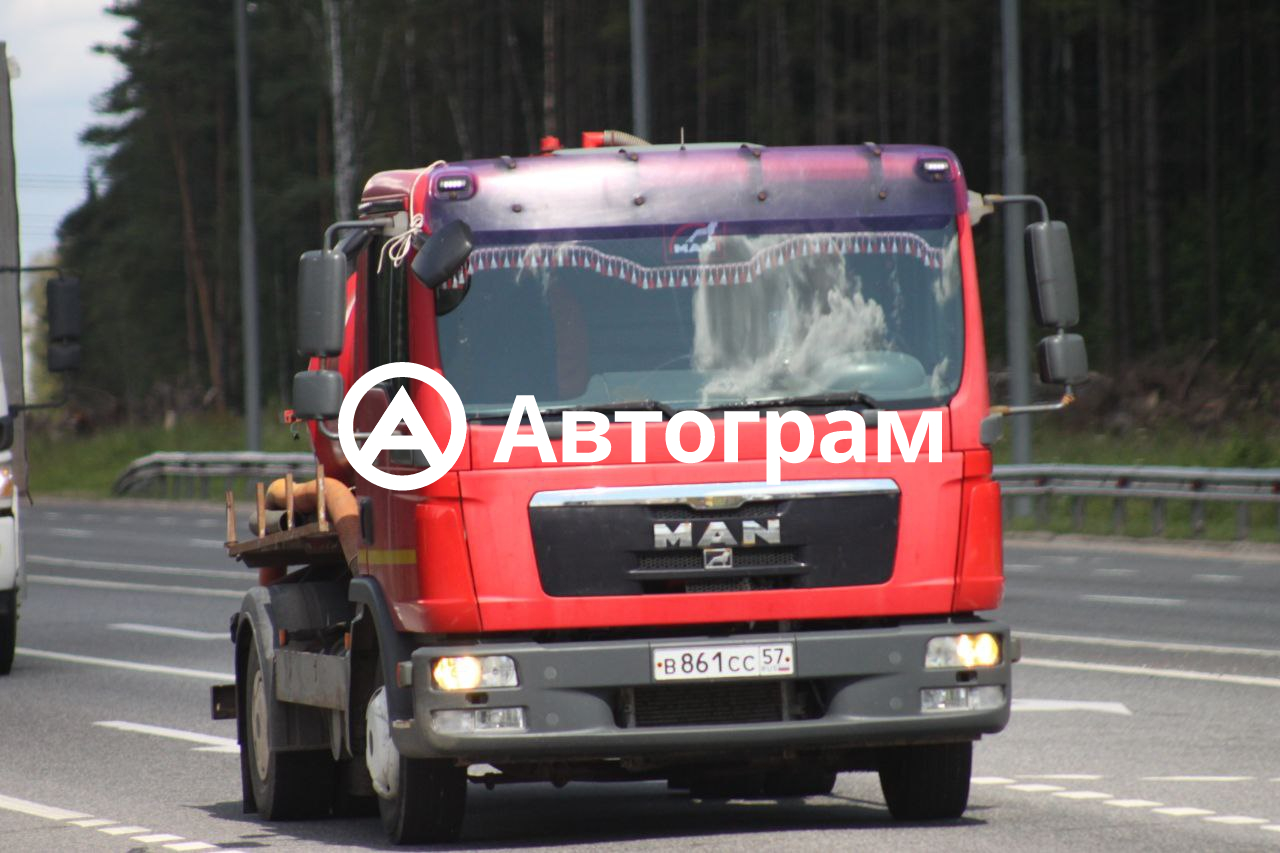 Информация об авто MAN TGL с гос. номеру В861СС57