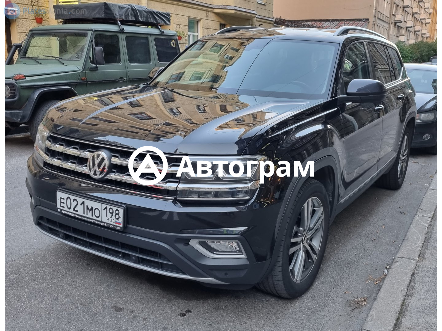 Информация об авто Volkswagen Teramont с гос. номеру Е021МО198