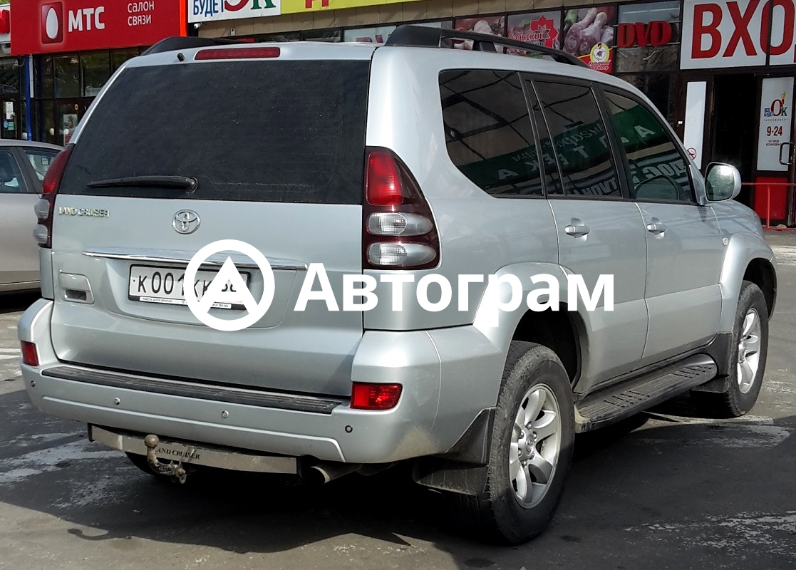 Информация об авто Toyota Land Cruiser Prado с гос. номеру К001КК38