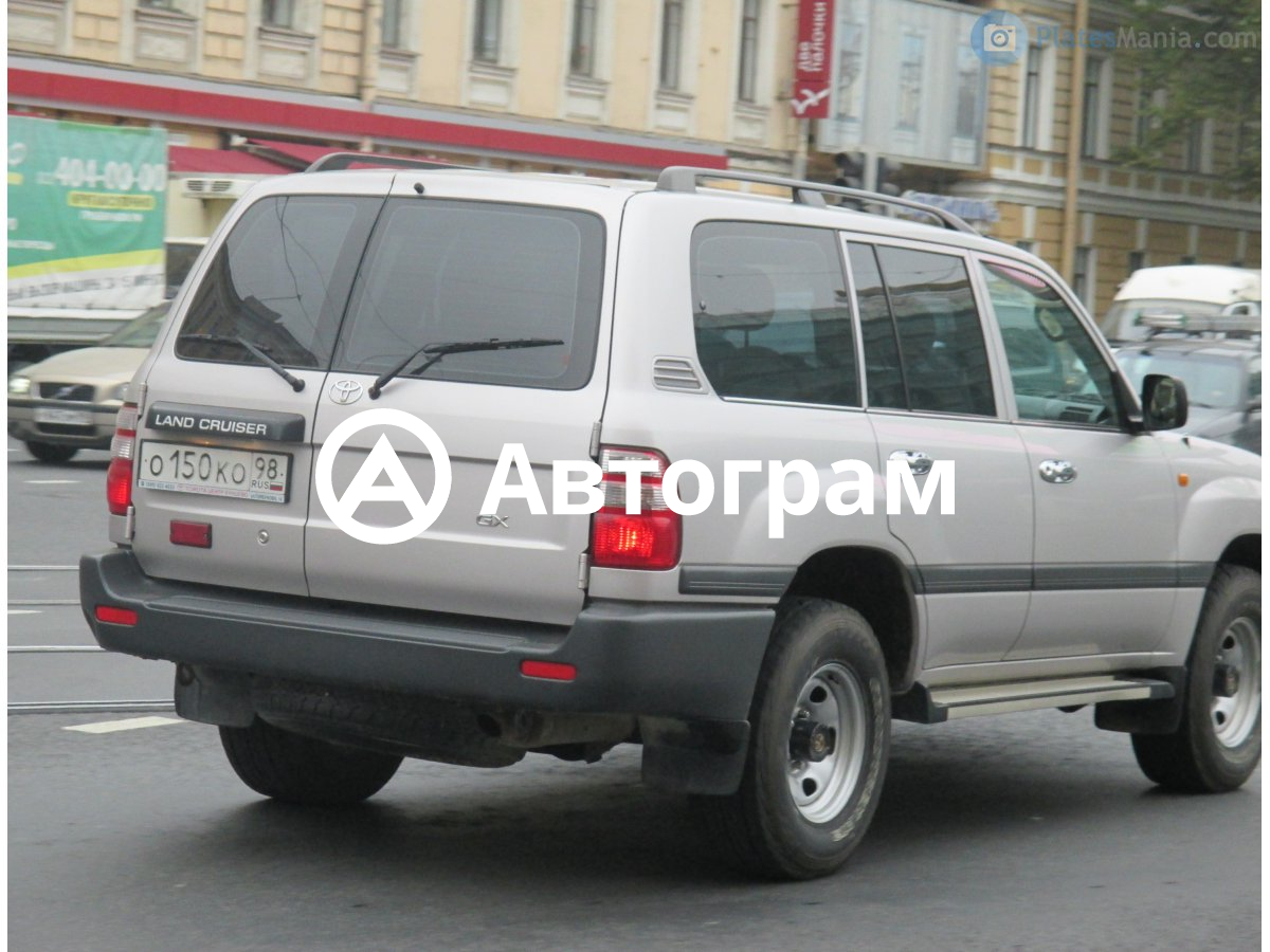 Информация об авто Toyota Land Cruiser с гос. номеру О150КО98