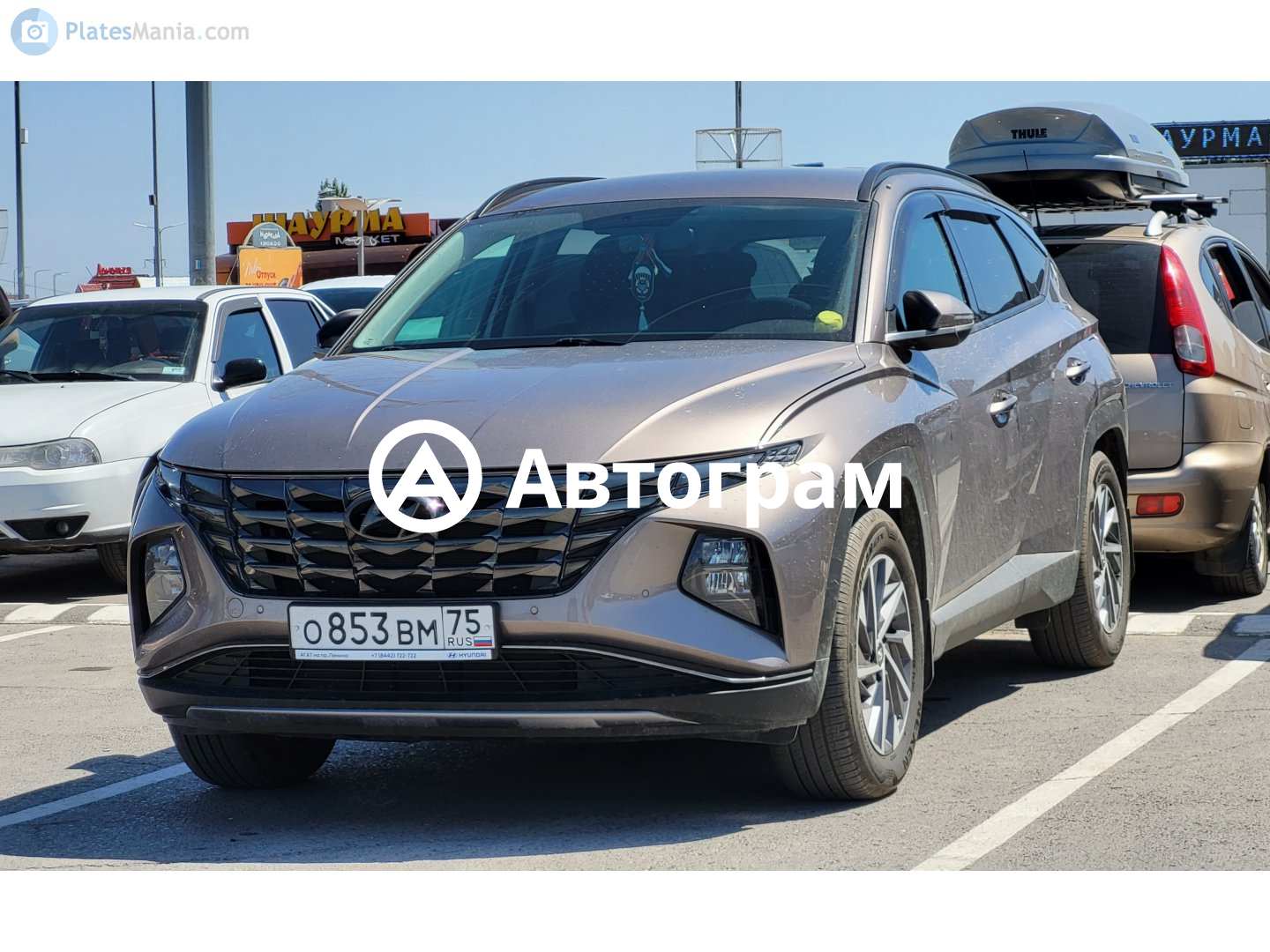 Информация об авто Hyundai Tucson с гос. номеру О853ВМ75