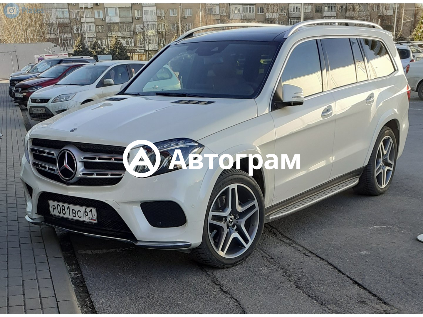 Информация об авто Mercedes-Benz GLS-Klasse с гос. номеру Р081ВС61