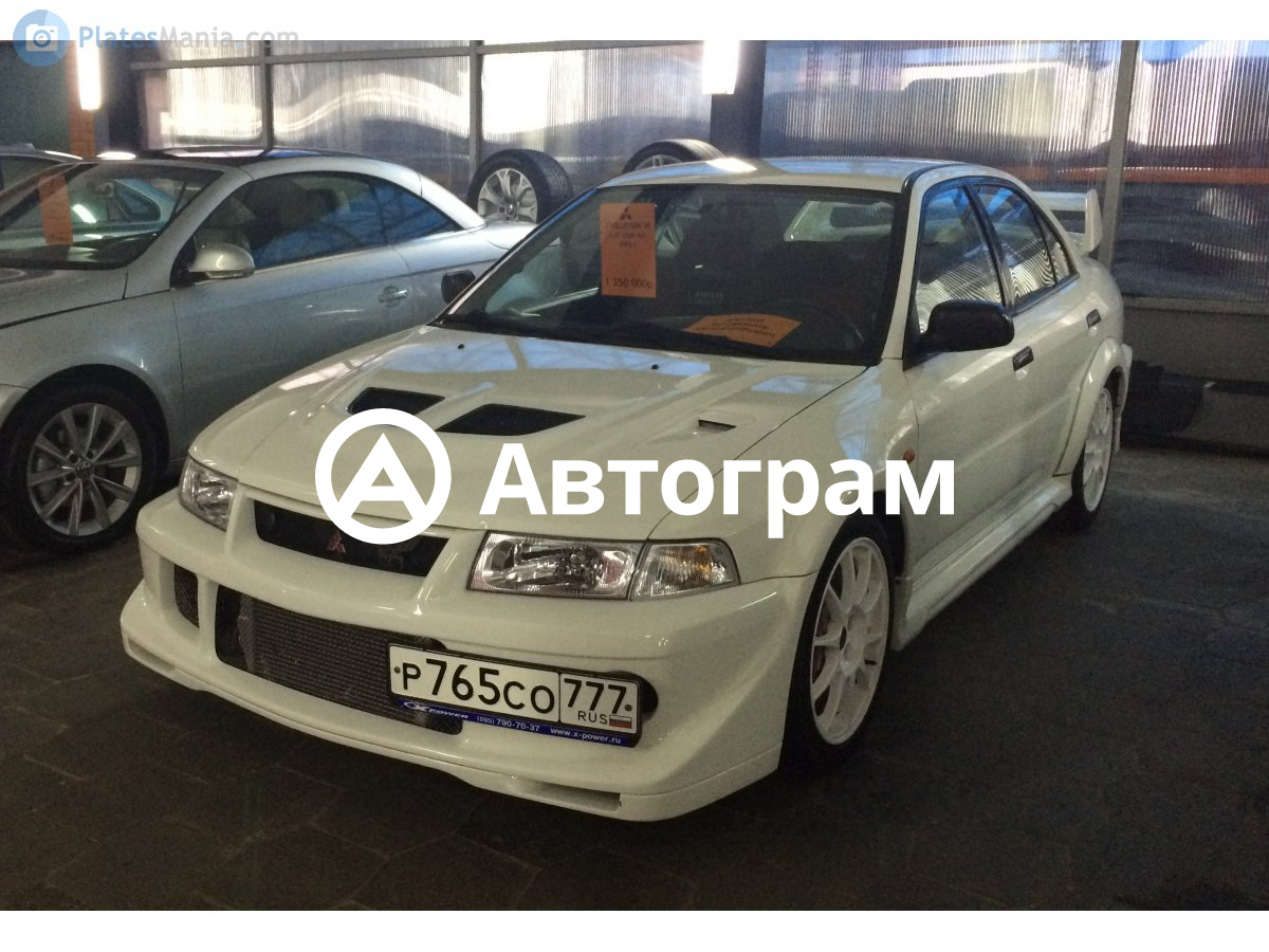 Информация об авто Mitsubishi Lancer Evolution с гос. номеру Р765СО777