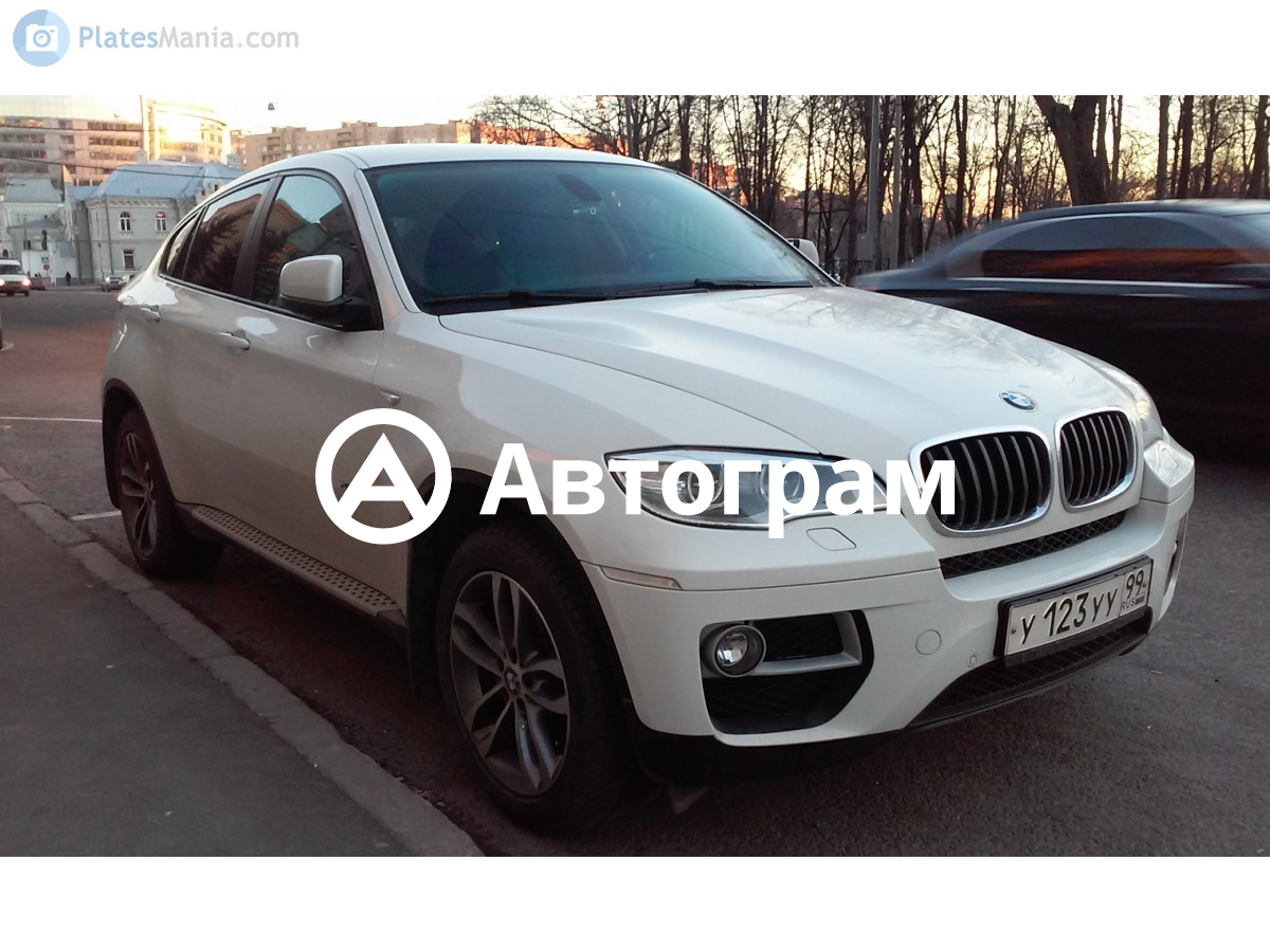 Информация об авто BMW X6 с гос. номеру У123УУ99