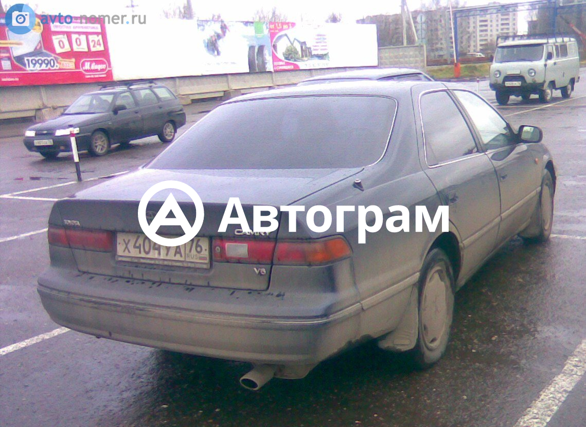 Информация об авто Toyota Camry с гос. номеру Х404УА76