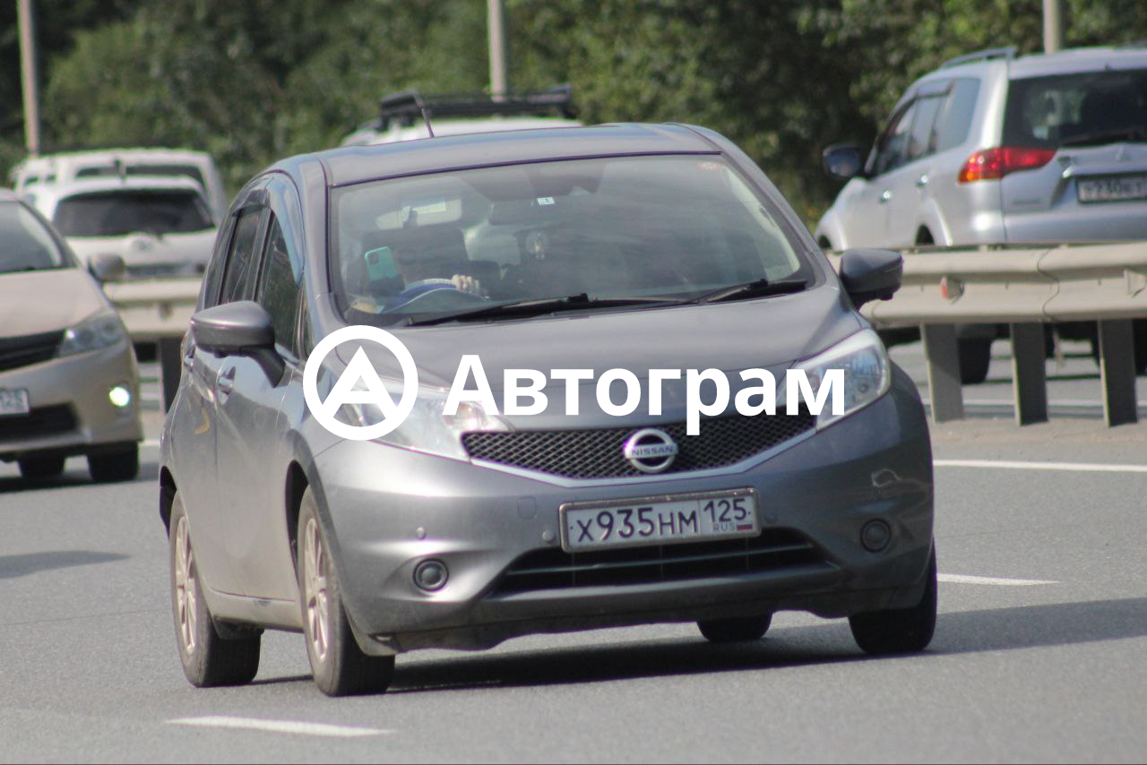 Информация об авто Nissan Note с гос. номеру Х935НМ125